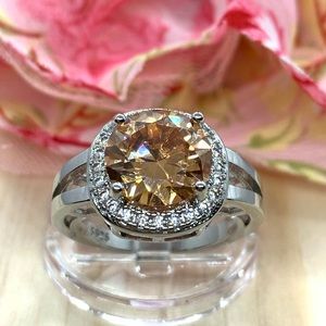Smoky Quartz Sterling Silver Ring 6